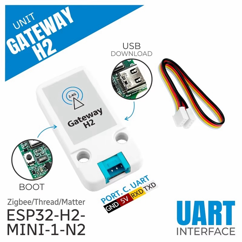 Esp32 H2 - Unit Gateway H2 ESP32-H2 Thread/Zigbee Gateway