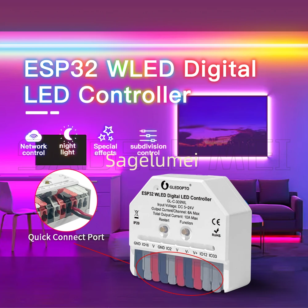 DIY GLEDOPTO ESP32 Mini WLED L - Espressif Esp32 评论和价格