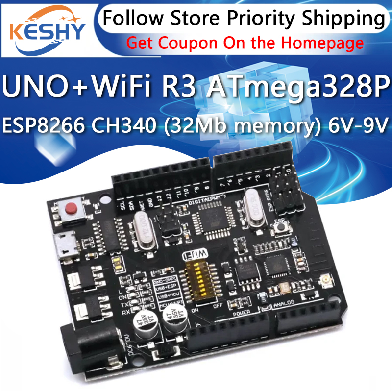 UNO+WiFi R3 ATmega328P+ESP8266 - Esp8266 Nodemcu 评论和价格